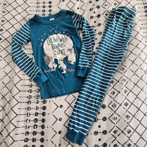 Hanna Andersson Where The Wild Things Are Organic Cotton Pajama Set, 120/6-7